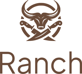 design del logo Ranch
