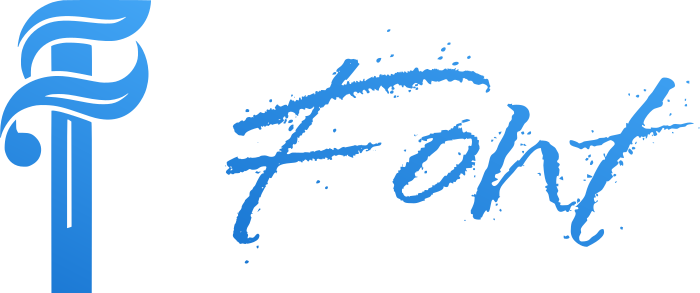 desain logo Font