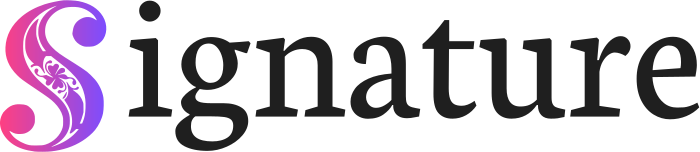 création de logo Signature