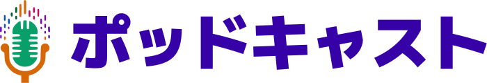 ポッドキャスト logo design