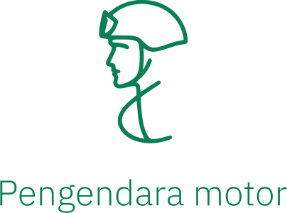Pengendara motor logo design