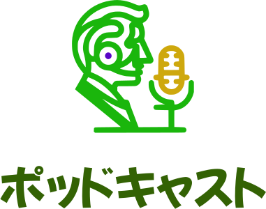ポッドキャスト logo design