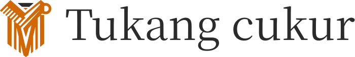 desain logo Tukang cukur