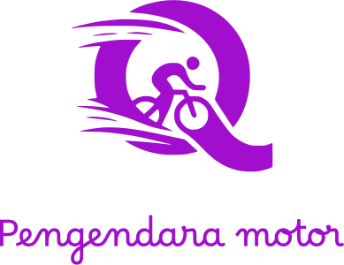 Pengendara motor logo design