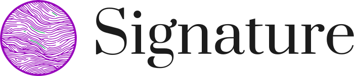 création de logo Signature