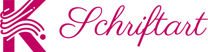 Schriftart logo design