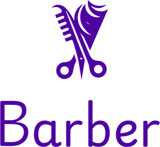 Barber logo design