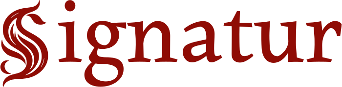 Signatur logo design