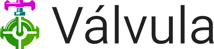 Válvula logo design