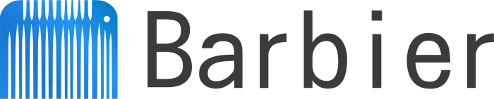 Barbier logo design