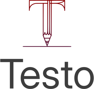 design del logo Testo