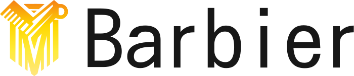 Barbier logo design