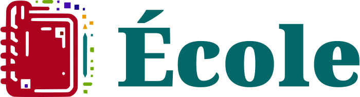 École logo design