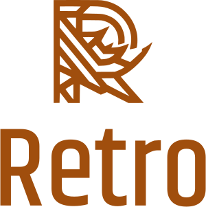 desain logo Retro