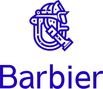 Barbier logo design