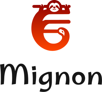 Mignon logo design