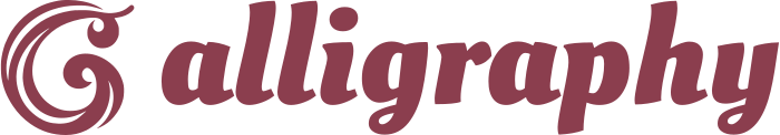 Calligraphy logo design