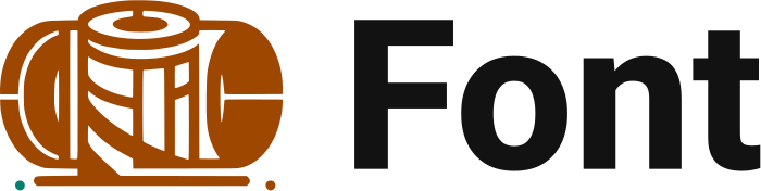 desain logo Font
