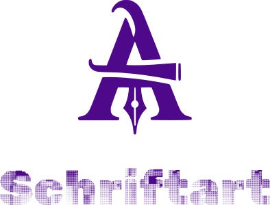 Schriftart logo design