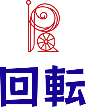 回転 logo design