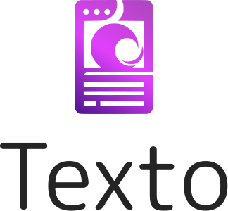 Texto logo design