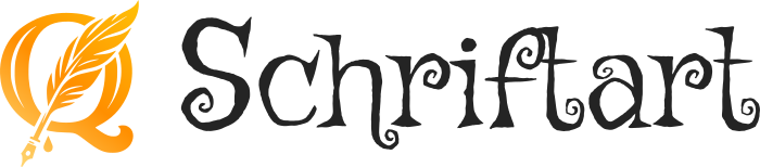 Schriftart logo design