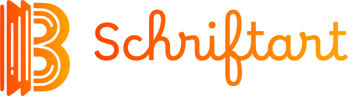 Schriftart logo design