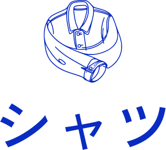 シャツ logo design