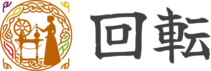 回転 logo design