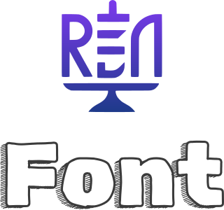 Font logo design