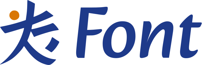 desain logo Font