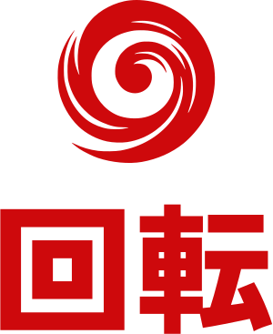 回転 logo design