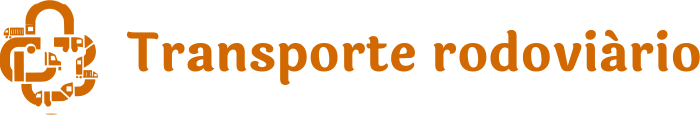 Transporte rodoviário logo design