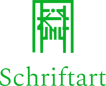 Schriftart logo design