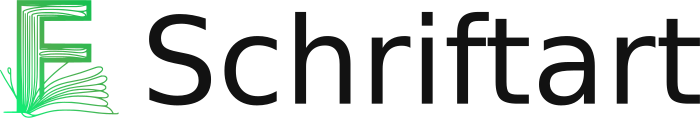 Schriftart logo design