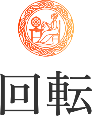 回転 logo design