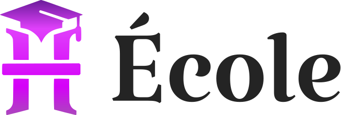 École logo design