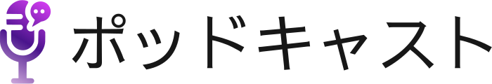 ポッドキャスト logo design