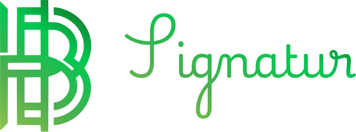 Signatur logo design