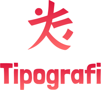 desain logo Tipografi