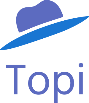 desain logo Topi