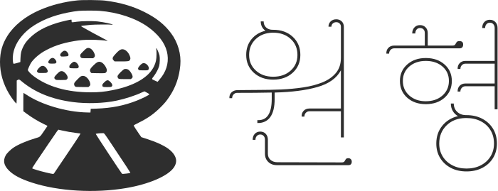 원형 logo design