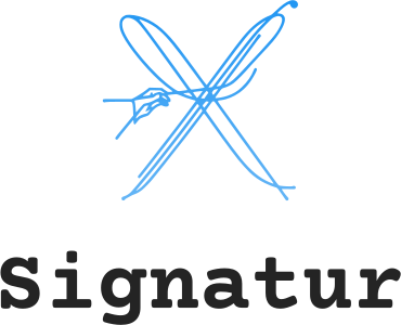 Signatur logo design