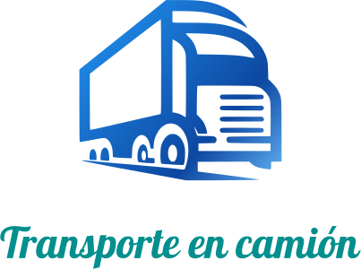 Transporte en camión logo design