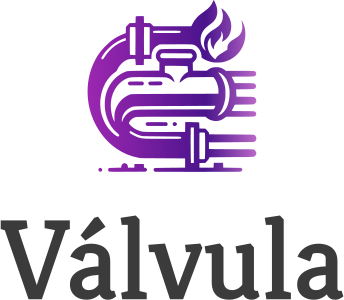 Válvula logo design