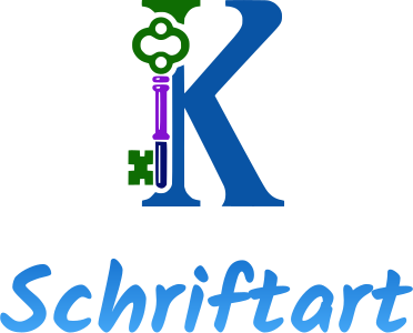 Schriftart logo design