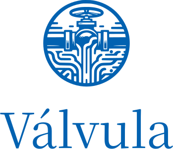 Válvula logo design