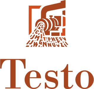 design del logo Testo