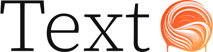 Texto logo design