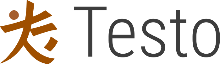 design del logo Testo